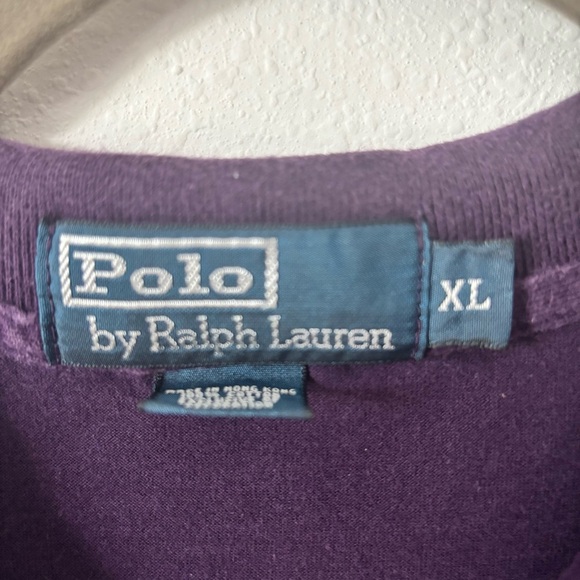 Mens Polo Ralph Lauren Classic Fit Purple Polo Shirt Men’s XL - Picture 4 of 6